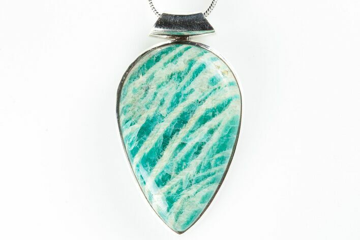 Amazonite Pendant (Necklace) - Sterling Silver #192336
